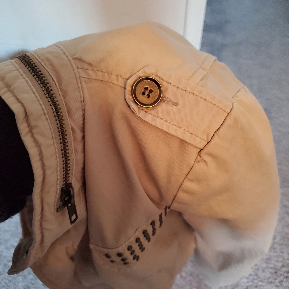 Zara Basic Utility Jacket With Studded Pockets Si… - image 2